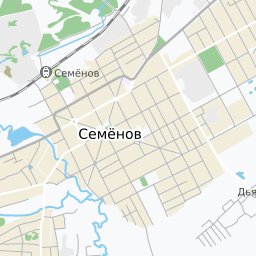 Карта города семенова